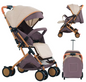 Opvouwbare Kinderwagen Trolley met Klamboe – Draagbaar, Met Opbergmand, 4 Wielen, Tot 20 kg
