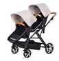 Dubbele Kinderwagen voor Tweelingen – Opvouwbaar, Met Schokdemping en Lig-/Zitfunctie