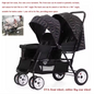 Dubbele Kinderwagen met Voor- en Achterzit – Opvouwbare Tweelingwagen