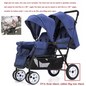 Dubbele Kinderwagen met Voor- en Achterzit – Opvouwbare Tweelingwagen