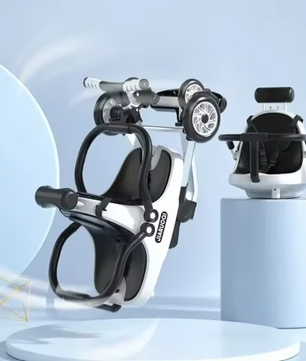 Lichtgewicht Tweeling Kinderwagen – Hoge Zitpositie, Opvouwbaar en Met Parasol
