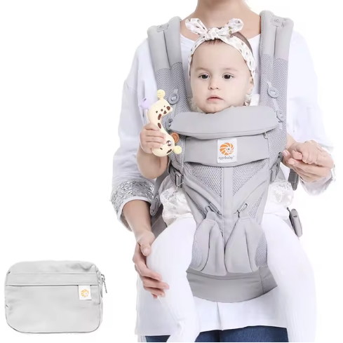 Ergonomische Baby Draagzak 360° – Ademend Katoen, Voor- en Achterdragen