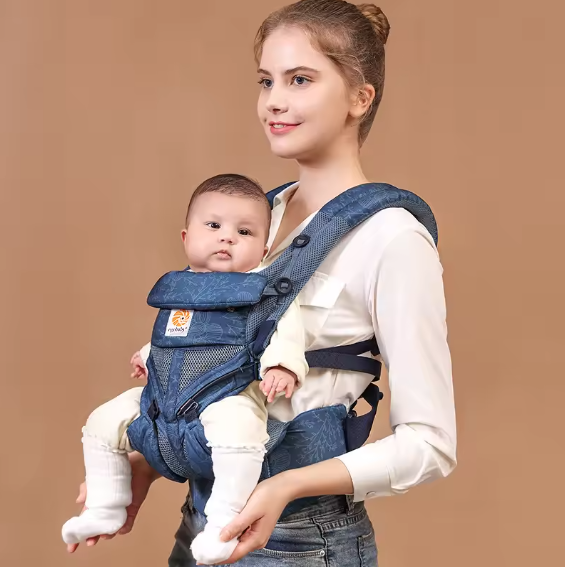 Ergonomische Baby Draagzak 360° – Ademend Katoen, Voor- en Achterdragen