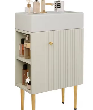 Compact Badkamermeubel met Wastafel – 55 cm, Modern en Ruimtebesparend