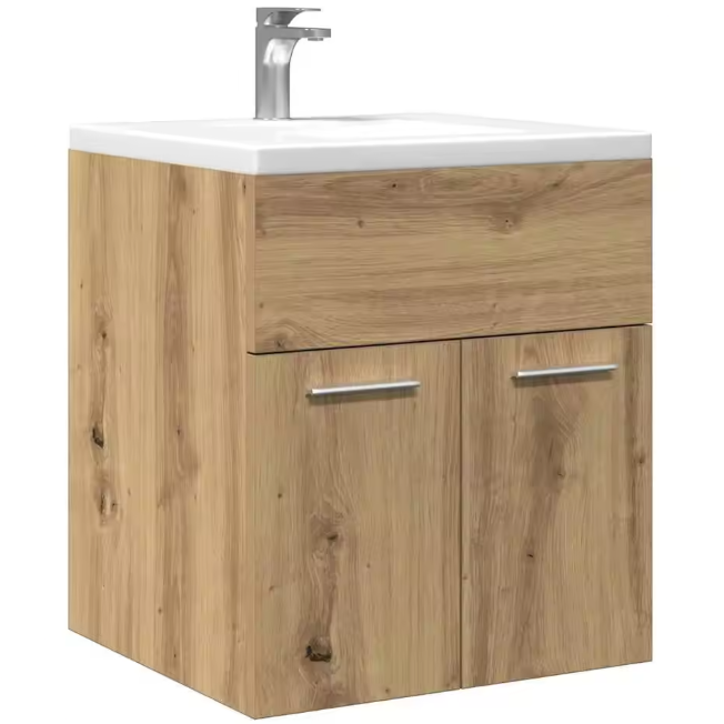 Wastafel Onderkast – Compact Wandmeubel met Opbergruimte