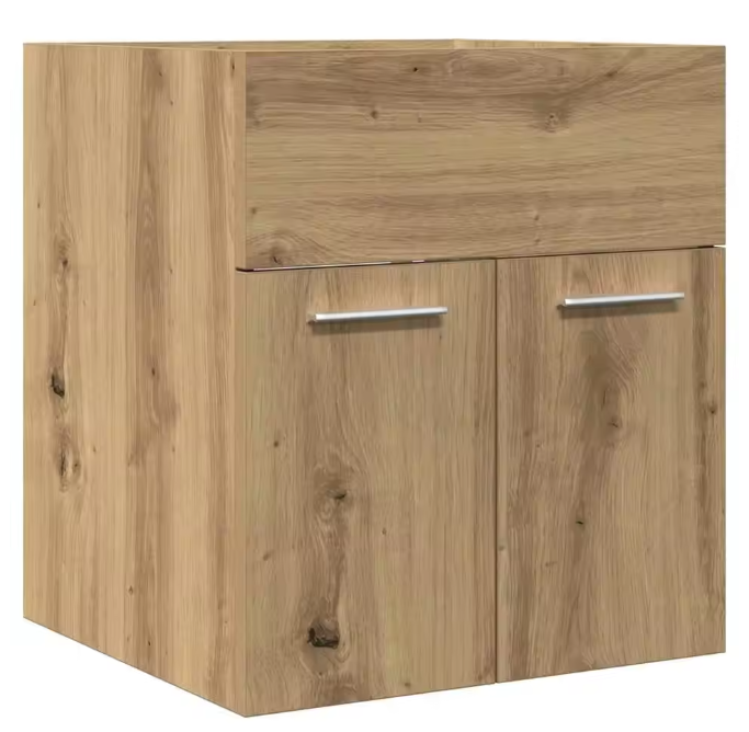 Wastafel Onderkast – Compact Wandmeubel met Opbergruimte