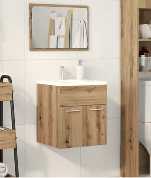 Wastafel Onderkast – Compact Wandmeubel met Opbergruimte