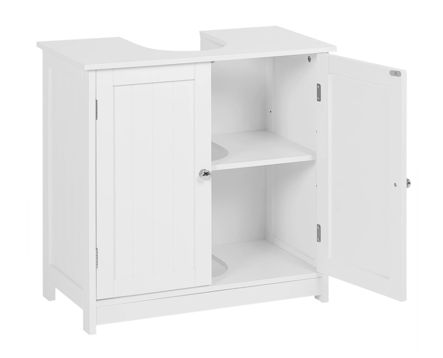 Badkamer Onderkast voor Wastafel – Staand Opbergmeubel met 2 Deuren