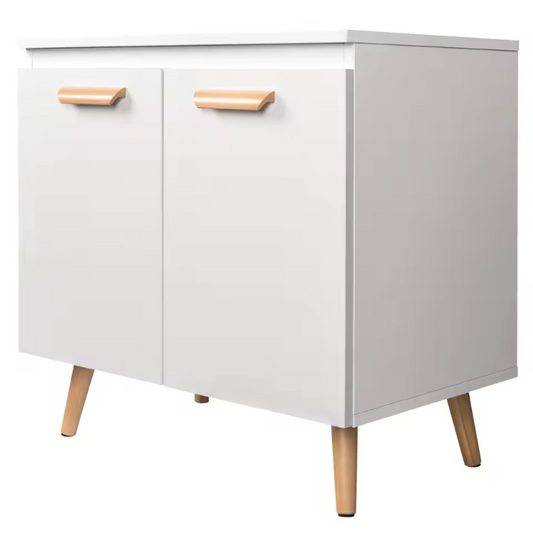 Badkamer Onderkast op Poten – Staand Wastafelmeubel met Opbergruimte