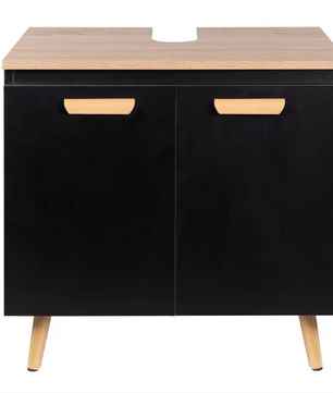 Badkamer Onderkast op Poten – Staand Wastafelmeubel met Opbergruimte