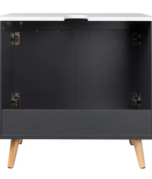 Badkamer Onderkast op Poten – Staand Wastafelmeubel met Opbergruimte