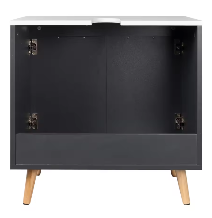 Badkamer Onderkast op Poten – Staand Wastafelmeubel met Opbergruimte