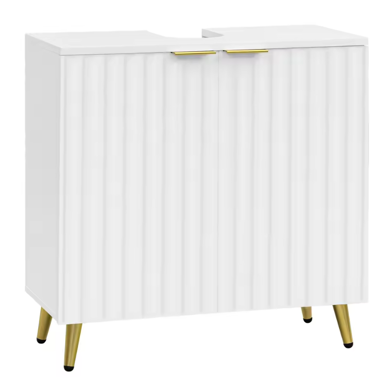 Badkamer Onderkast voor Wastafel – Modern Opbergmeubel met Verstelbare Plank