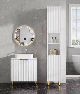 Badkamer Onderkast voor Wastafel – Modern Opbergmeubel met Verstelbare Plank