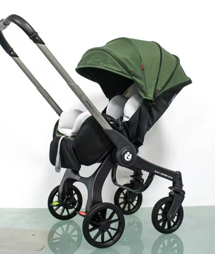 4-in-1 Kinderwagen Reissysteem – Twee-weg Zitting, Opvouwbaar en Lichtgewicht