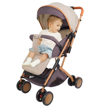 Kinderwagen voor 0–6 Jaar – Inklapbaar, Zit- en Ligstand, Met Klamboe
