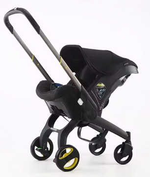 2-in-1 Kinderwagen met Autostoel – Compact, Opvouwbaar en Veilig voor Pasgeborenen