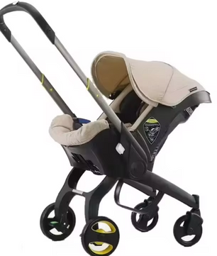 2-in-1 Kinderwagen met Autostoel – Compact, Opvouwbaar en Veilig voor Pasgeborenen
