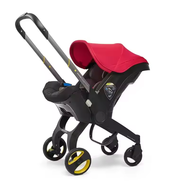 2-in-1 Kinderwagen met Autostoel – Compact, Opvouwbaar en Veilig voor Pasgeborenen
