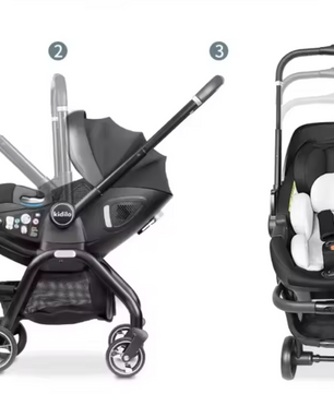 3-in-1 Kinderwagen voor Pasgeborenen – Opvouwbaar, Luxe en Multifunctioneel