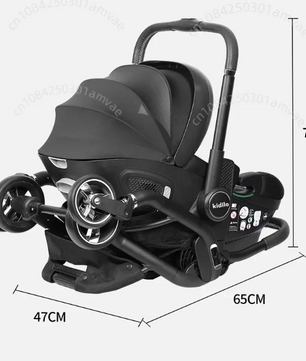 3-in-1 Kinderwagen voor Pasgeborenen – Opvouwbaar, Luxe en Multifunctioneel