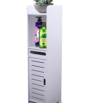 Smalle Badkamerkast met Push-Pull Deur – Hoge Opbergkast 80 cm