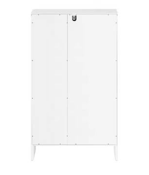 Smalle Badkamerkast met Kantelbare Wasmand en Verstelbare Plank