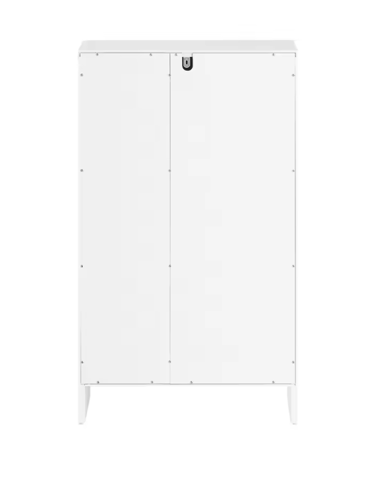 Smalle Badkamerkast met Kantelbare Wasmand en Verstelbare Plank