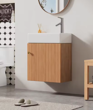 Hangend Badkamermeubel met Wastafel 46 cm – Compact en Modern