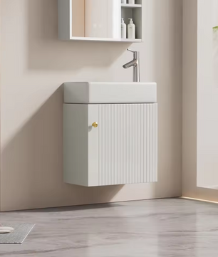 Hangend Badkamermeubel met Wastafel 46 cm – Compact en Modern