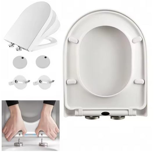D-Vorm Toiletbril met Soft Close en Quick Release – Hygiënisch