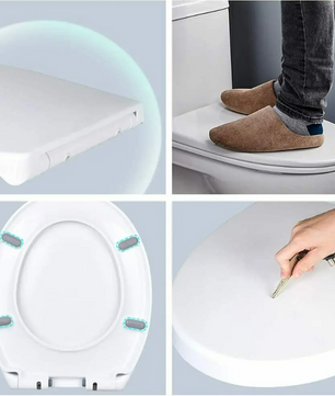 O-Vorm Toiletbril met Soft Close en Quick Release – Antibacterieel