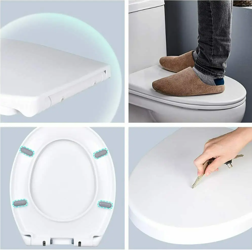 O-Vorm Toiletbril met Soft Close en Quick Release – Antibacterieel