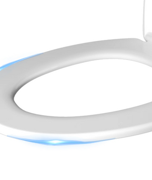 Ovale toiletbril met softclose-mechanisme, quick release en verstelbare scharnieren