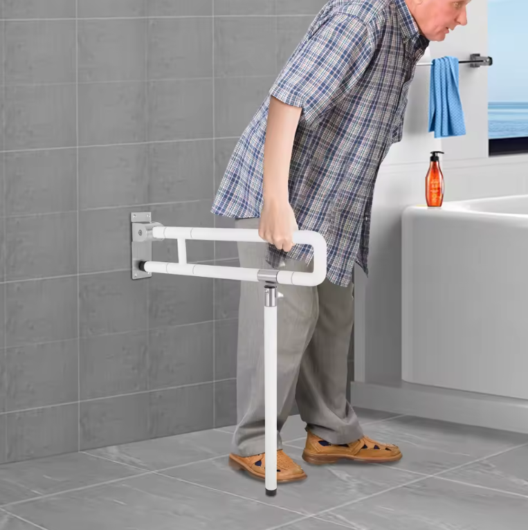 Opvouwbaar toilethandvat voor badkamer en toilet met stevige ondersteuning