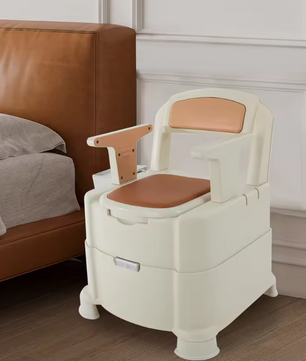 Draagbaar toilet met sensornachtlampje, armleuningen en hoge draagkracht