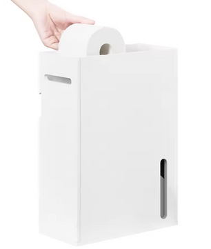 Wandgemonteerde Toiletpapierhouder met Opbergruimte – Smalle Wandkast