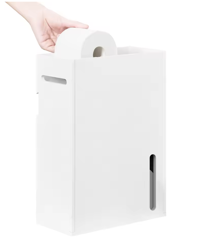 Wandgemonteerde Toiletpapierhouder met Opbergruimte – Smalle Wandkast