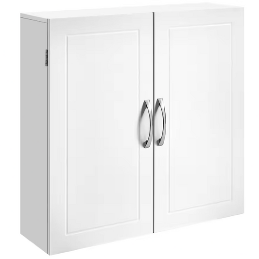 Wandgemonteerde Badkamerkast met Verstelbare Planken – 18×60×60 cm