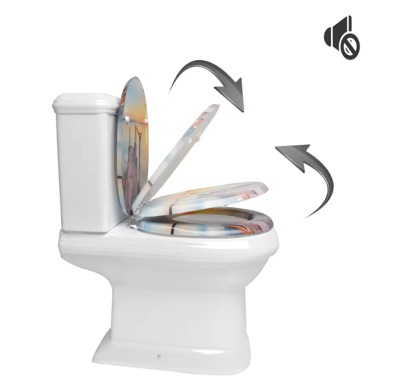 Dikke Toiletbril met Soft Close – Antibacterieel MDF