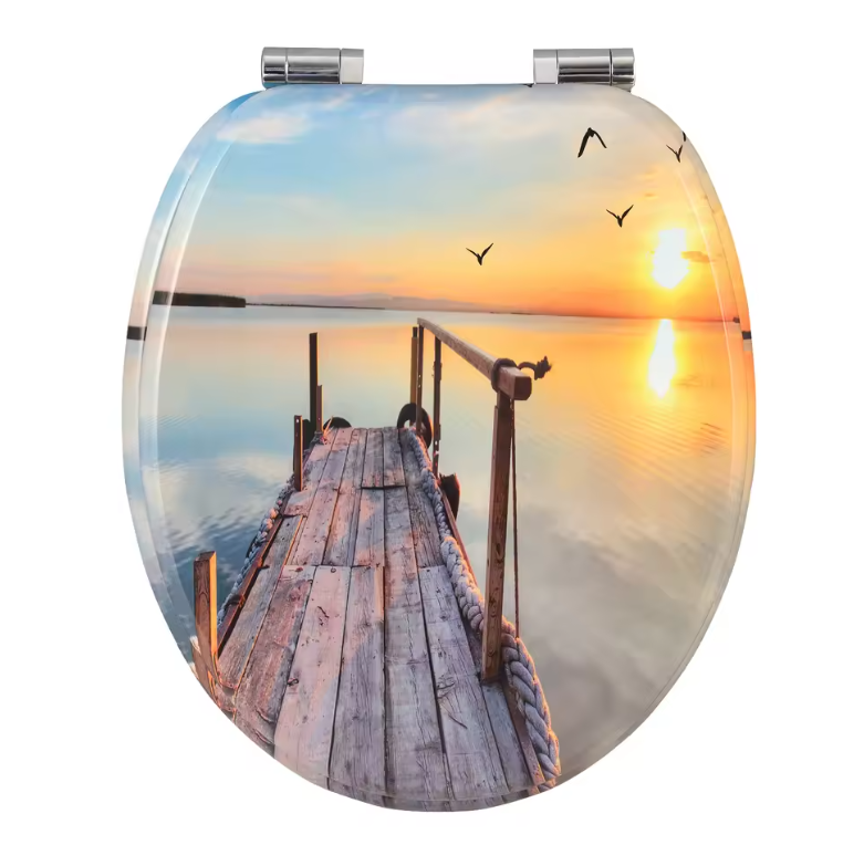 Dikke Toiletbril met Soft Close – Antibacterieel MDF