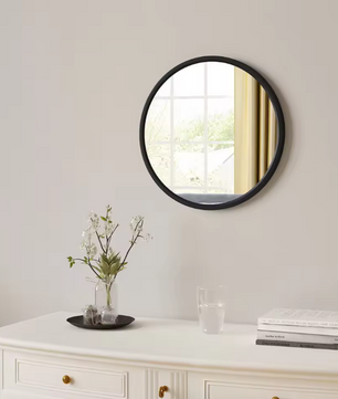 Ronde Wandspiegel met Metalen Frame – Moderne Hangende Spiegel voor Badkamer, Slaapkamer en Hal