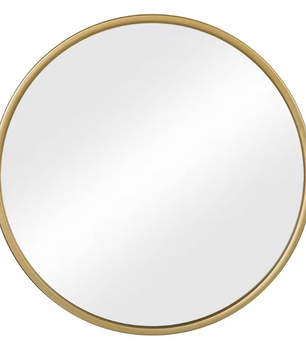 Ronde Wandspiegel met Metalen Frame – Moderne Hangende Spiegel voor Badkamer, Slaapkamer en Hal