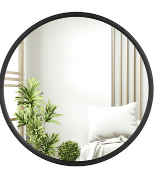 Ronde Wandspiegel met Metalen Frame – Moderne Hangende Spiegel voor Badkamer, Slaapkamer en Hal