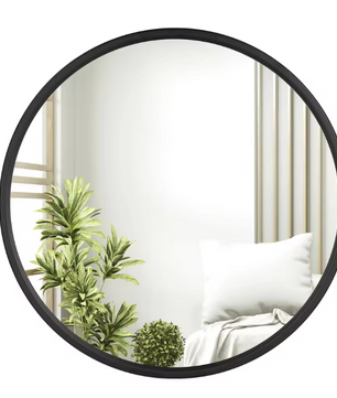 Ronde Wandspiegel met Metalen Frame – Moderne Spiegel voor Badkamer en Interieur