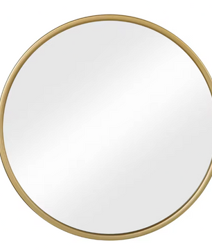 Ronde Wandspiegel met Metalen Frame – Moderne Spiegel voor Badkamer en Interieur