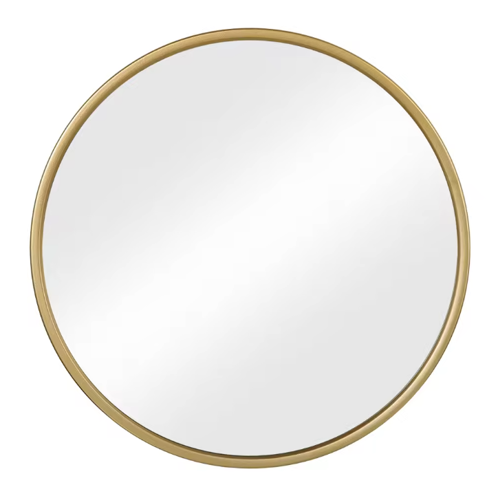 Ronde Wandspiegel met Metalen Frame – Moderne Spiegel voor Badkamer en Interieur