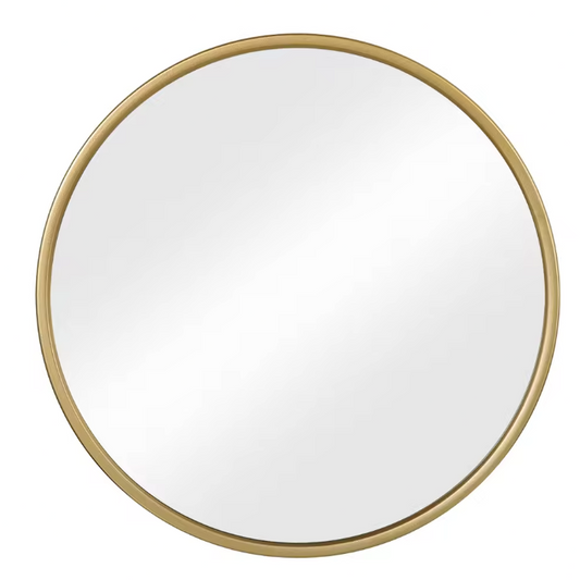 Ronde Wandspiegel met Metalen Frame – Moderne Spiegel voor Badkamer en Interieur