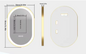Ovale Badkamerspiegel met LED Verlichting – Anti-condens Make-up Spiegel met Dimbaar Licht