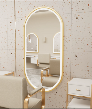 Ovale Badkamerspiegel met LED Verlichting – Anti-condens Make-up Spiegel met Dimbaar Licht